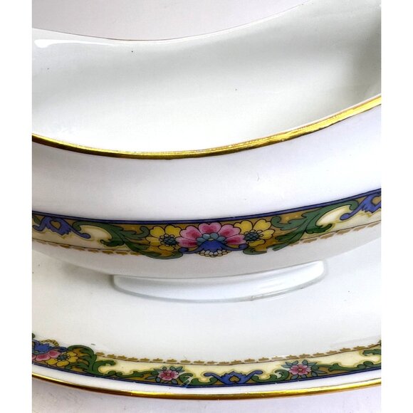 Epiag Gravy Boat With Attached Underplate Pattern 3200 - Picture 3 of 4